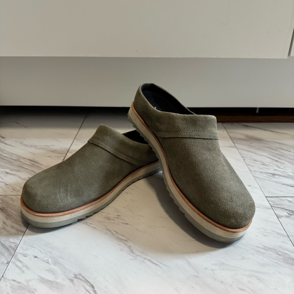 Merrell Women’s Juno Clog Suede Leather Olive Green